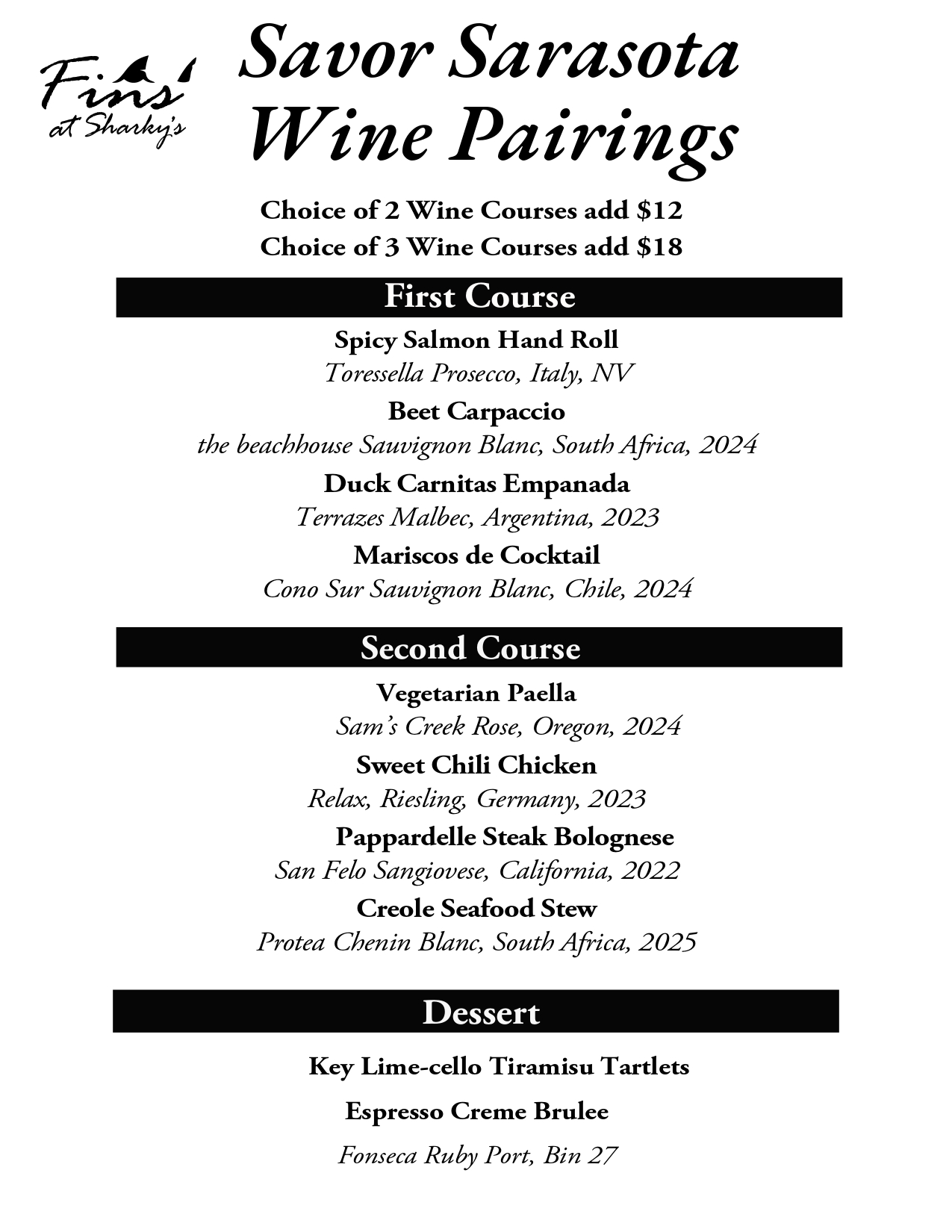 Savor Sarasota 5 26 26 Pairings page 0001